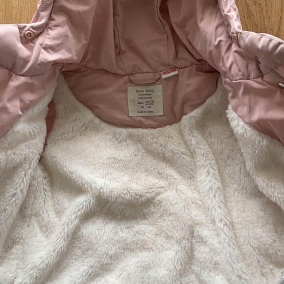 Double faced Zara jacket for girls 12-18 months - Picture 3 of 4